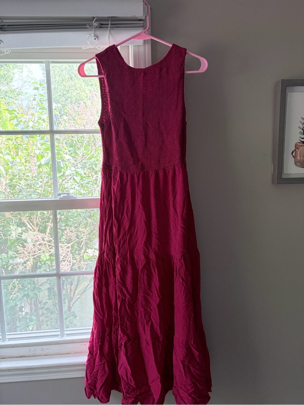 Jessica Sleeveless Wine Red Maxi Dress